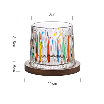 Spinning Old Fashioned Whiskey Glasses