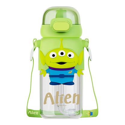 Children'S Water Bottle With Straw Summer Double Drinking Water Bottle