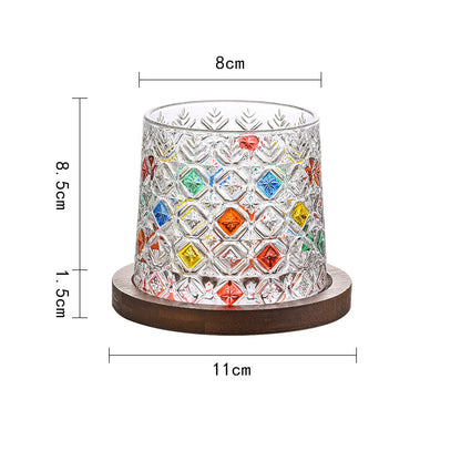 Spinning Old Fashioned Whiskey Glasses