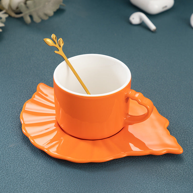 Conch Coffee Cup And Saucer Set