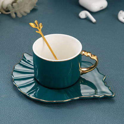 Conch Coffee Cup And Saucer Set