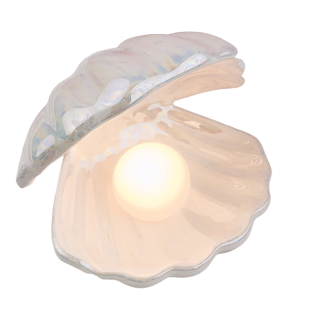 Ceramic Shell Pearl Lamp Night Light