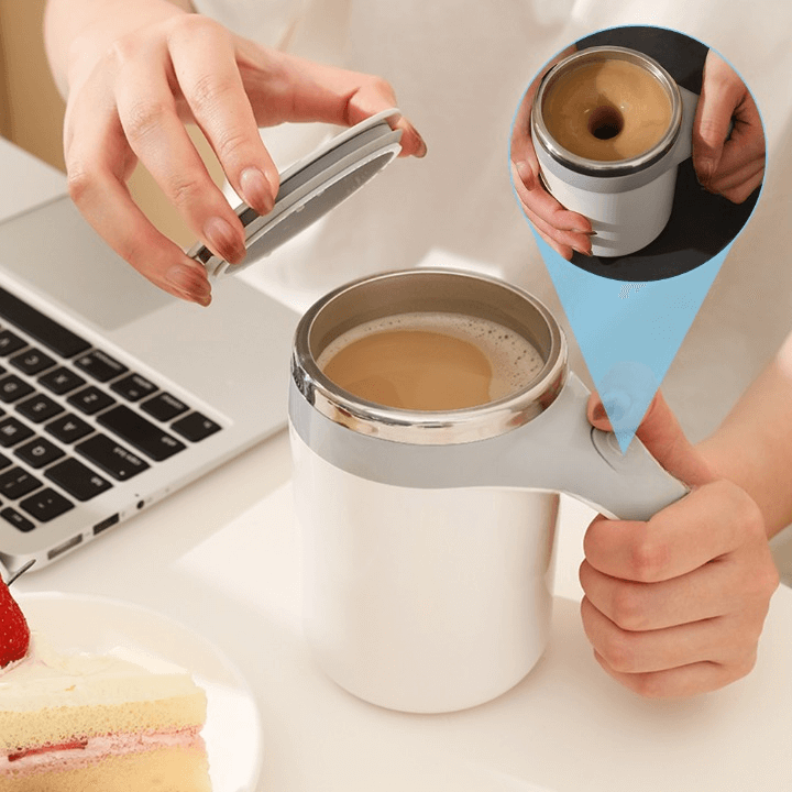 Portable Automatic Magnetic Stirring Mug Thermos Cup