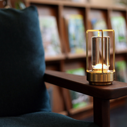 Angelo: Metal Lantern Crystal Table Lamp - Perfect Decorative Table Lamp. Create The Best Scene