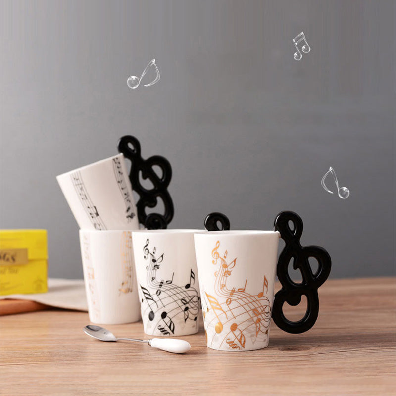 Creative Music Violin Guitar style Ceramic Mug