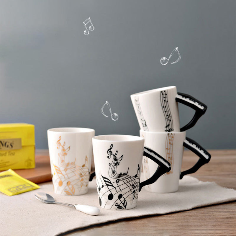 Creative Music Violin Guitar style Ceramic Mug