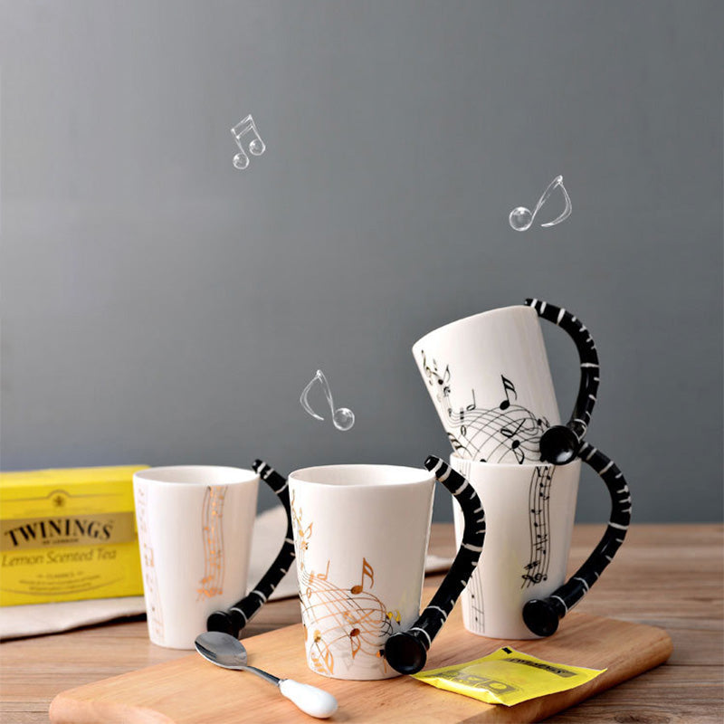 Creative Music Violin Guitar style Ceramic Mug