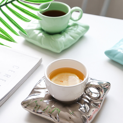 Pillow Cup and Saucer Set