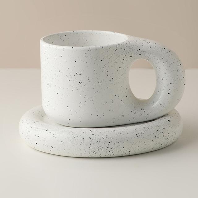 Fat Handle Creative Handmade Ceramic Mug