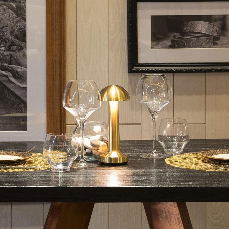 LED Enclosed Dome Table Lamp