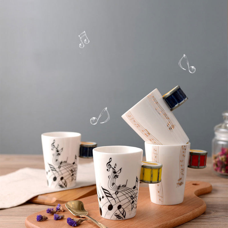 Creative Music Violin Guitar style Ceramic Mug