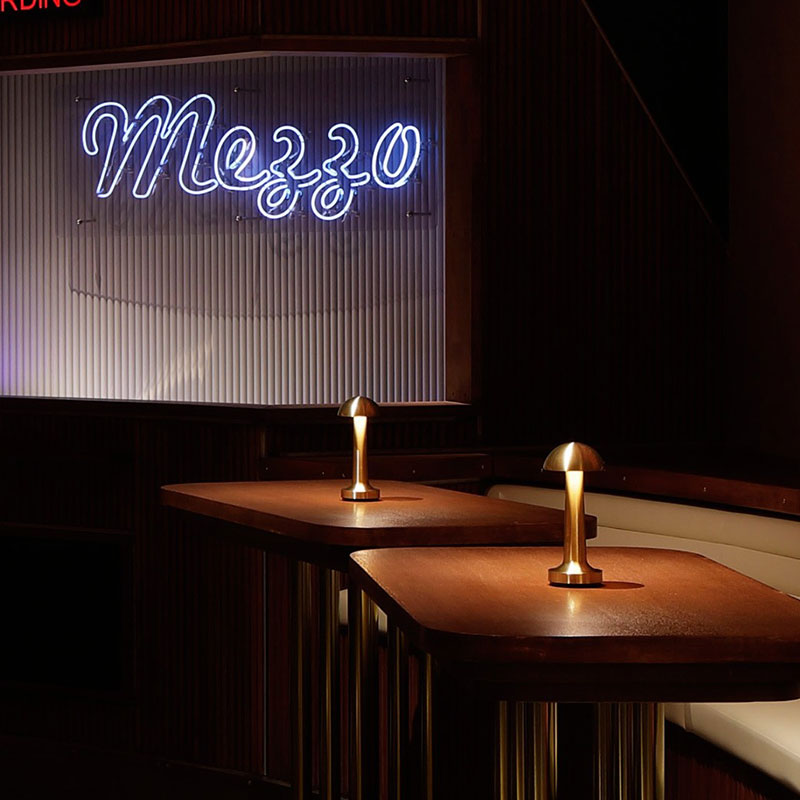 LED Enclosed Dome Table Lamp