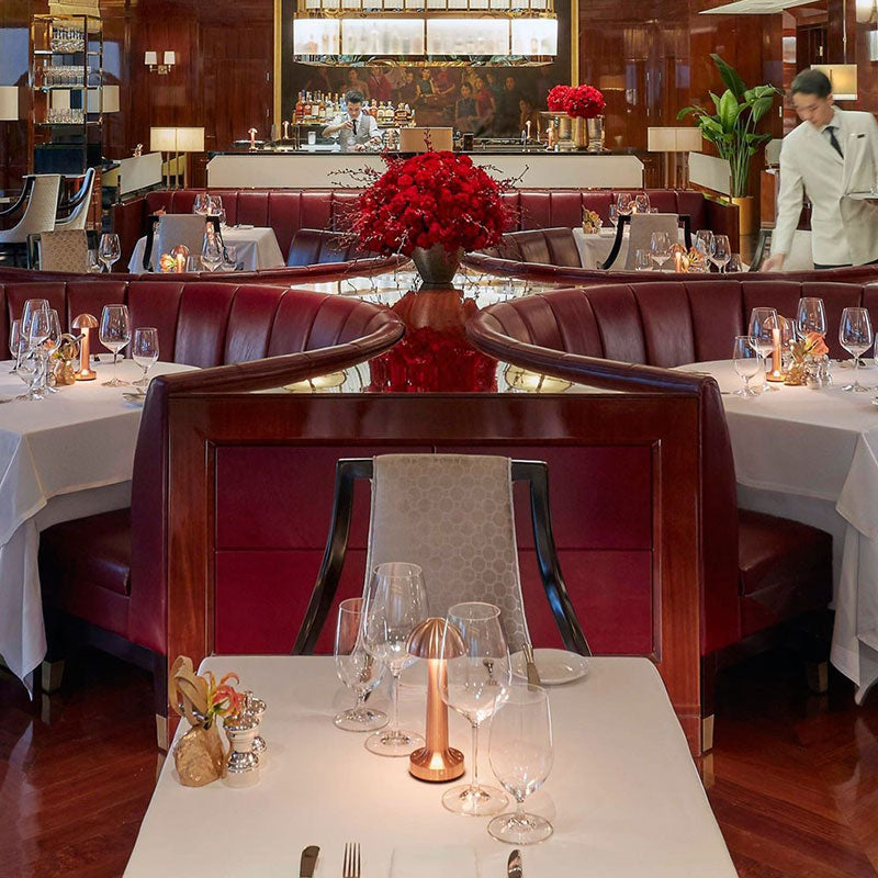 LED Enclosed Dome Table Lamp