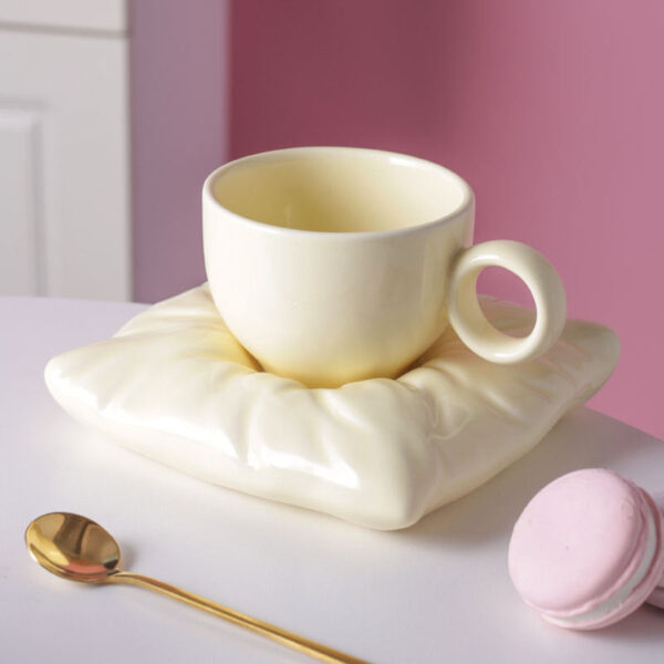 Pillow Cup and Saucer Set