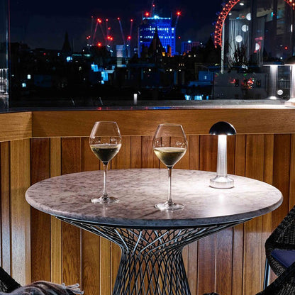 LED Enclosed Dome Table Lamp