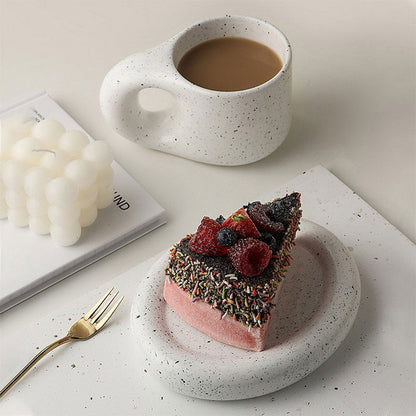 Fat Handle Creative Handmade Ceramic Mug