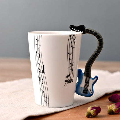 Creative Music Violin Guitar style Ceramic Mug