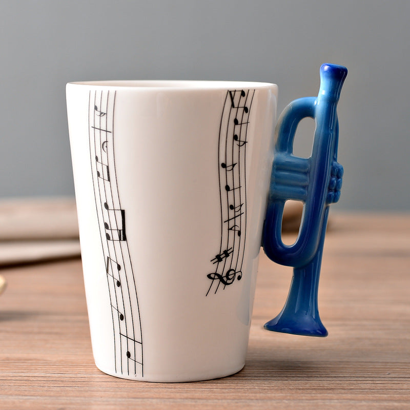 Creative Music Violin Guitar style Ceramic Mug