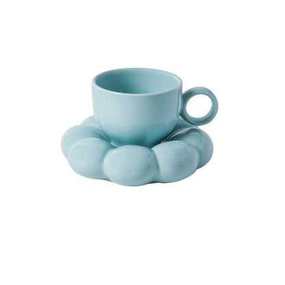 Sunflower Coffee Cup and Saucer Ceramic Cup and Saucer Set