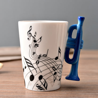 Creative Music Violin Guitar style Ceramic Mug