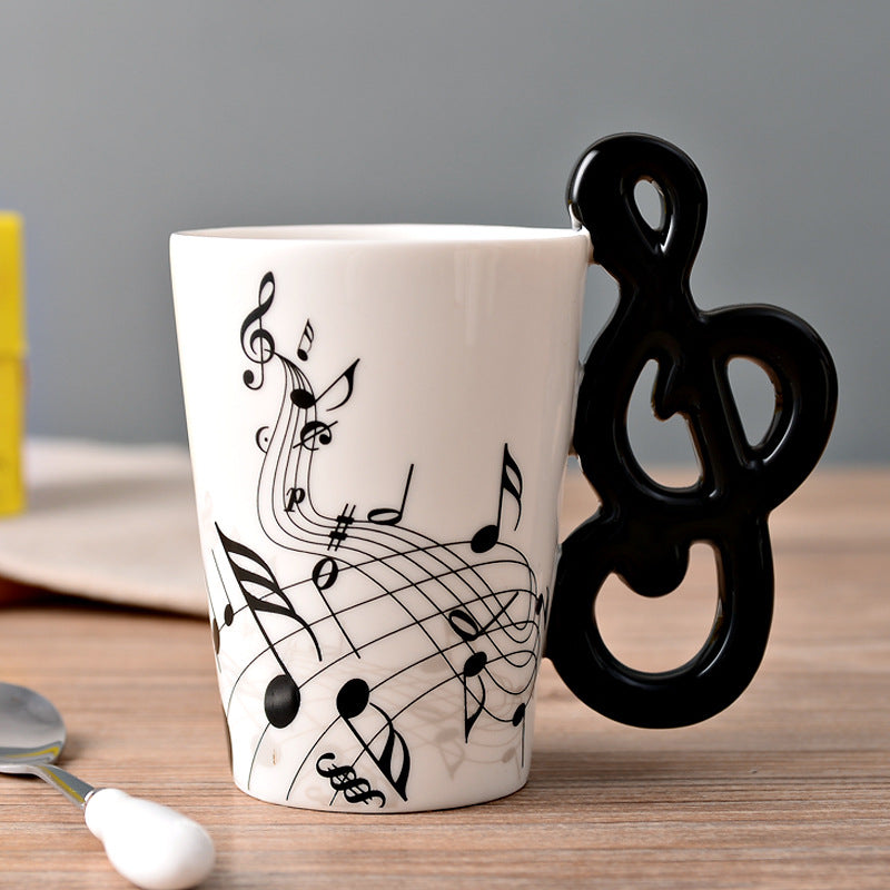 Creative Music Violin Guitar style Ceramic Mug