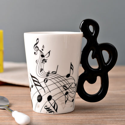 Creative Music Violin Guitar style Ceramic Mug