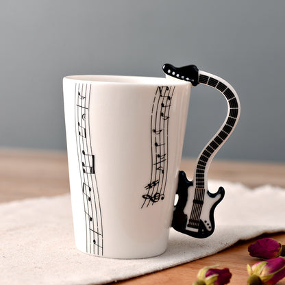 Creative Music Violin Guitar style Ceramic Mug