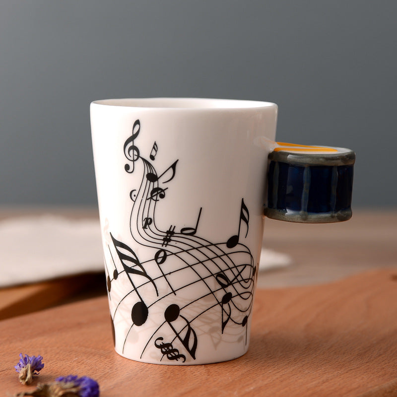 Creative Music Violin Guitar style Ceramic Mug