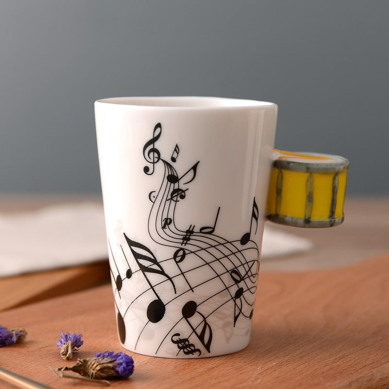 Creative Music Violin Guitar style Ceramic Mug