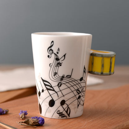Creative Music Violin Guitar style Ceramic Mug