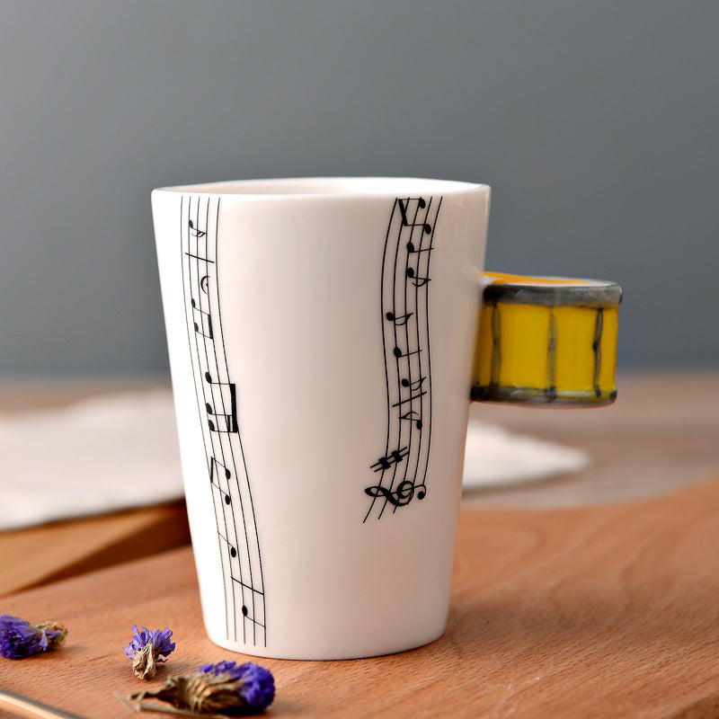 Creative Music Violin Guitar style Ceramic Mug