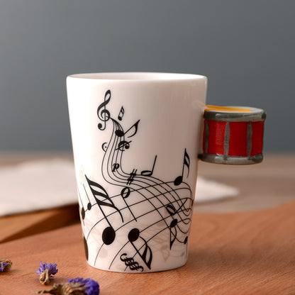 Creative Music Violin Guitar style Ceramic Mug