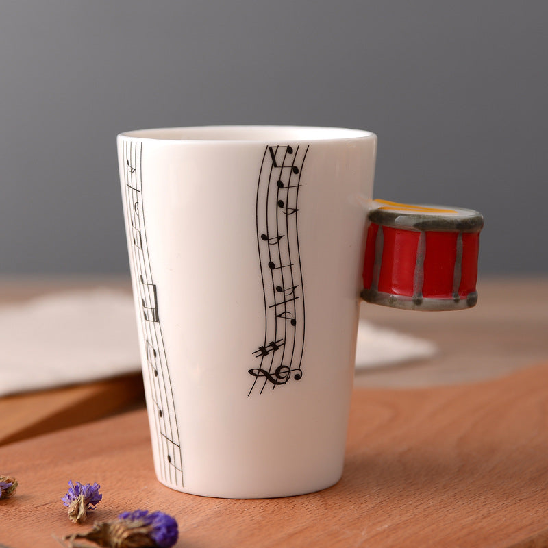 Creative Music Violin Guitar style Ceramic Mug