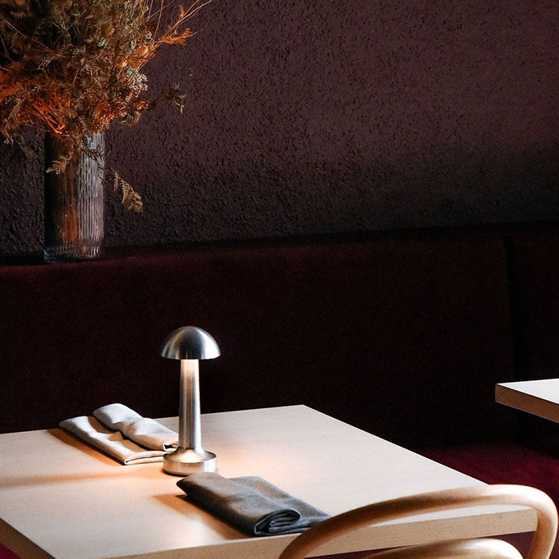 LED Enclosed Dome Table Lamp