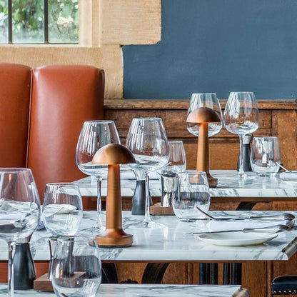 LED Enclosed Dome Table Lamp