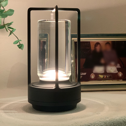 Angelo: Metal Lantern Crystal Table Lamp - Perfect Decorative Table Lamp. Create The Best Scene