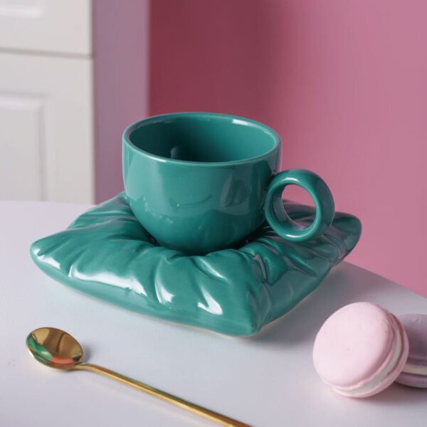 Pillow Cup and Saucer Set
